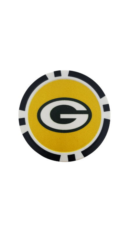 Green Bay Packers, Poker Chip, Golf Ball Marker