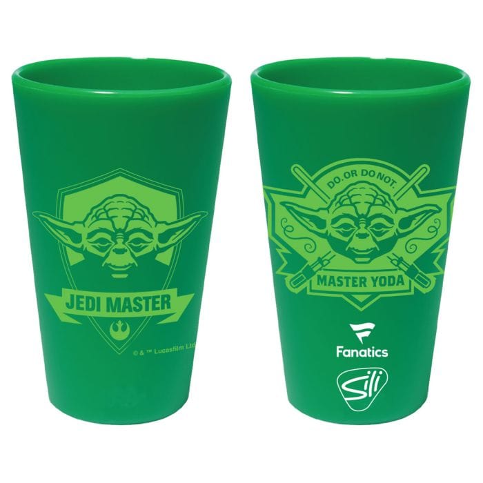 WinCraft Barware Yoda Silicone Pint Glass - Unbreakable Green Jedi Master Cup