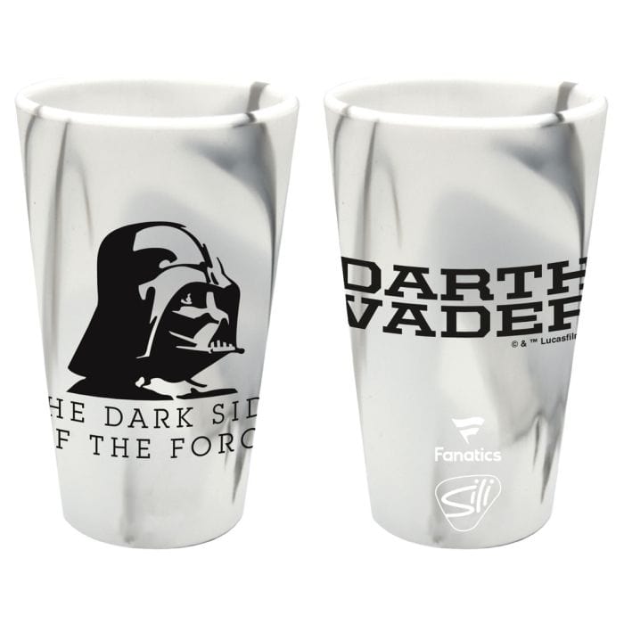 WinCraft Barware Darth Vader Silicone Pint Glass - Unbreakable 16 oz Cup