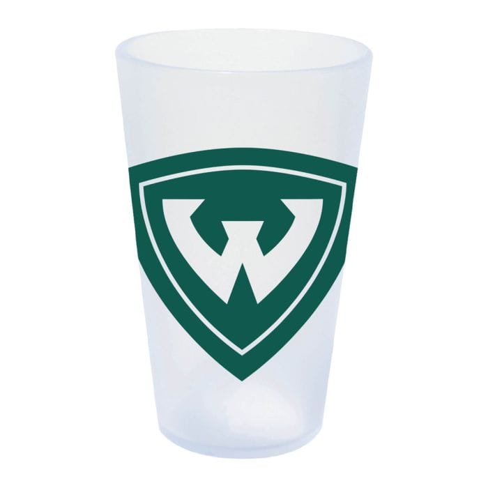 WinCraft Barware 16 oz Flexible Silicone Pint Glass - Wayne State University Warriors