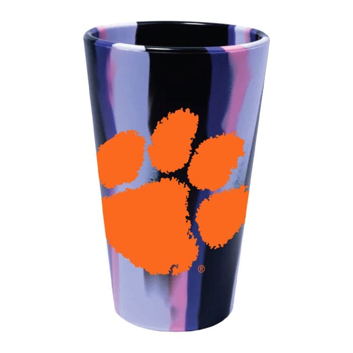 WinCraft Barware Purple Clemson Tigers Silicone Pint Glass - Unbreakable & Kid-Friendly