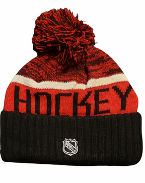 On The Mark Hat Red and Black Detroit Red Wings Winter Hat